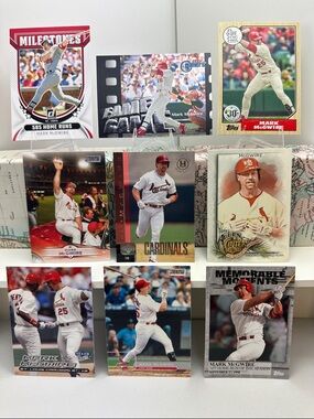 Mark McGwire Cardinals lot of 9
